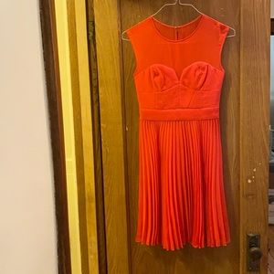 Karen Millen cocktail dress, orange, size 4